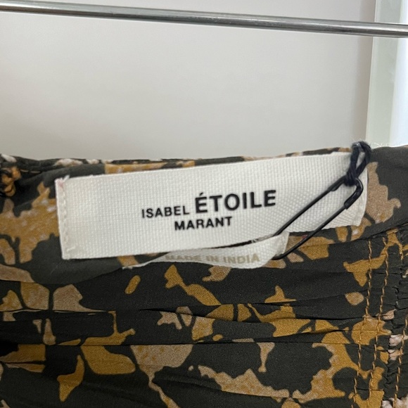 ISABEL MARANT ÉTOLE Azaria Floral Print Draped Skirt - Picture 7 of 9